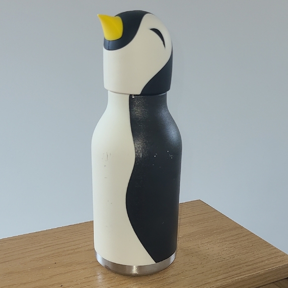 Asobu Penguin Design Insulated Water Bottle - Black and White - Picture 1 of 8